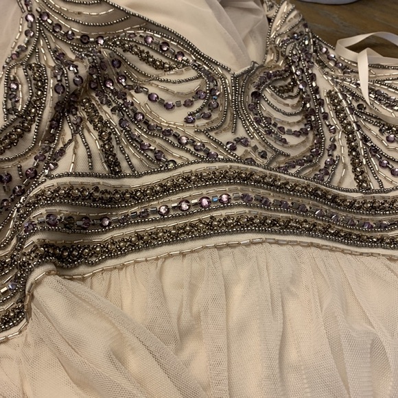 NWT BHLDN Vilette Beaded Embellished Dress 0 - Picture 4 of 8